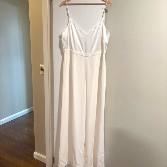 Jill Stuart Nicki White Jumpsuit Size 14 - Picture 3 of 14